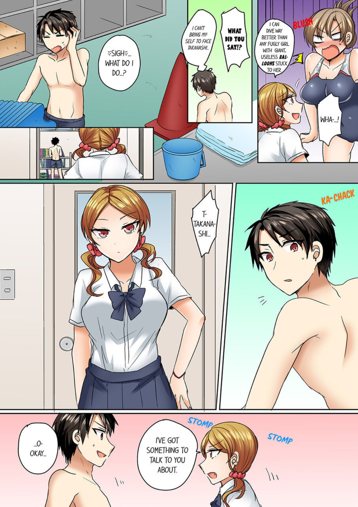 Hentai Manga Comic-My Swimsuit Slipped... And it went in!? A Mixed Synchronized Swimming Club with More Than Just Nip Slips in Store! ~ 1-Read-74